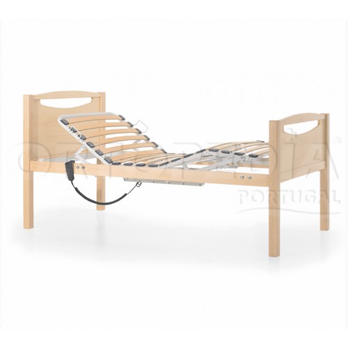 CAMA HOSPITALAR ARTICULADA ELÉTRICA MADEIRA FAIA