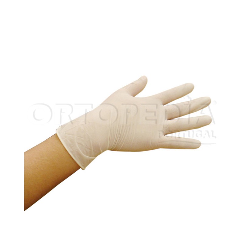 Luvas em vinil descartáveis