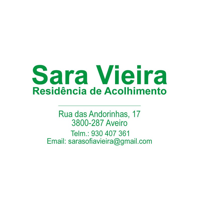 RESIDÊNCIA DE ACOLHIMENTO - SARA VIEIRA