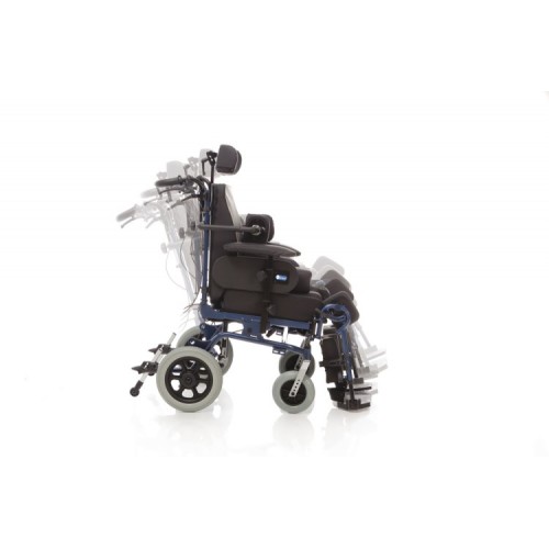 CADEIRA DE RODAS GERIÁTRICA COM APOIO CABEÇA E SUPORTE LATERAL CP900-45