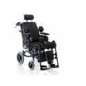 CADEIRA DE RODAS GERIÁTRICA COM APOIO DE CABEÇA E SUPORTE LATERAL CP900-45