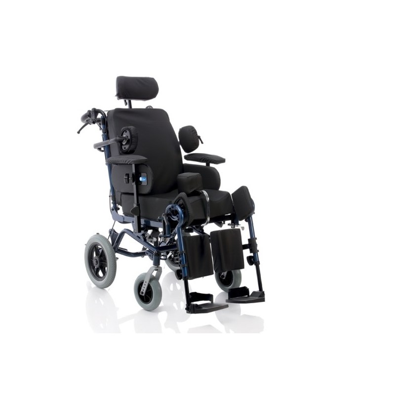 CADEIRA DE RODAS GERIÁTRICA COM APOIO CABEÇA E SUPORTE LATERAL CP900-45