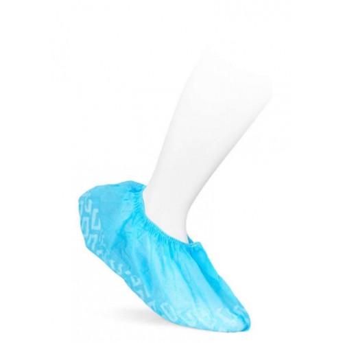 Cobre Sapatos em PP Azul Antiderrapantes