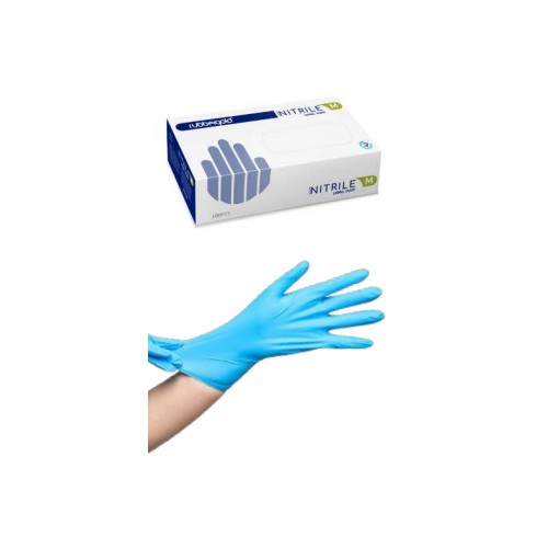 Luvas de Exame em Nitrilo Azul sem Pó